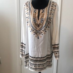 Beautiful two piece ethnic print tunic and pants